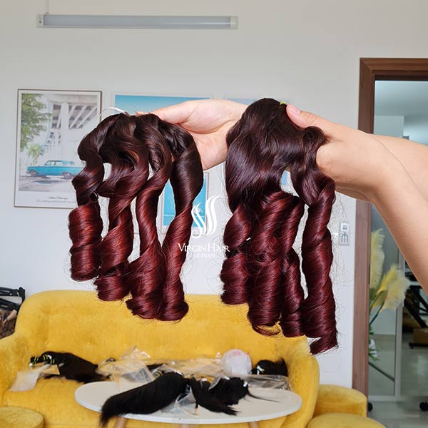 Burgundy-Ombre-Color-Bouncy-Curls-Hair-2
