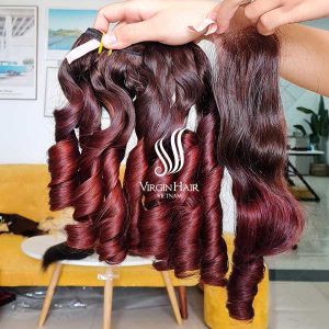 Burgundy-Ombre-Color-Bouncy-Curls-Hair-7