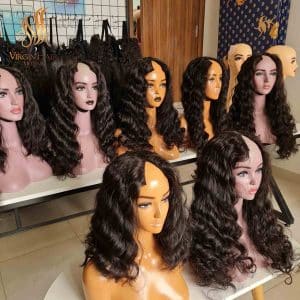 Wholesale V part Wigs Human Hair Wavy 100% Raw Vietnamese Hair Best Price