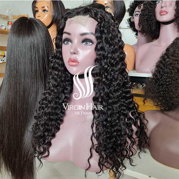 Burmese Curly Wig Human Hair Vietnam