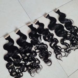 Tape In Human Hair Extension Body Wave Natural Color