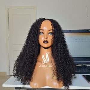 Best Seller V part Pixie Curly Wig 100% Unprocessed Hair