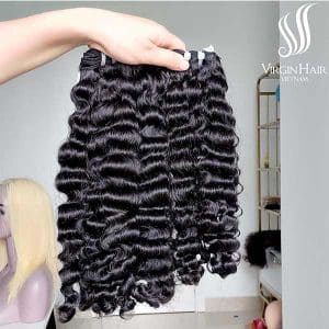 Raw Burmese Curly Human Hair Vietnam 1