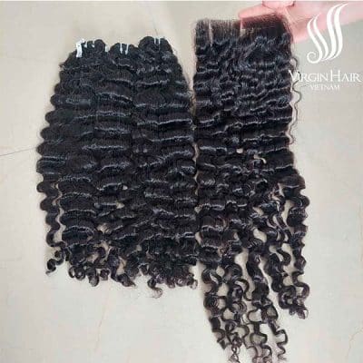 Raw Burmese Curly Human Hair Vietnam