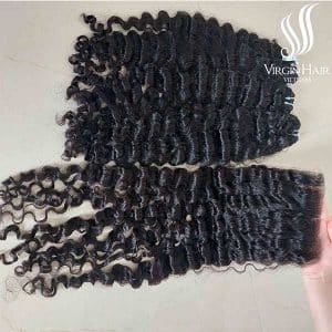 Raw Burmese Curly Human Hair Vietnam 5