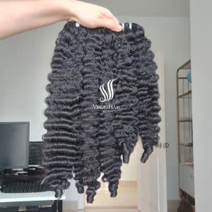 Unprocessed Raw Vietnamese Hair Burmese Curly Bundles