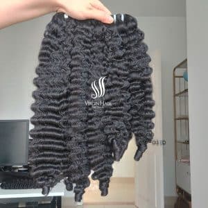 Raw Burmese Curly Bundles_Human Hair Vietnam