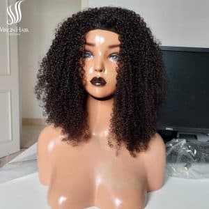 High Quality Human Hair Vietnam Half Wig Pixie Curly