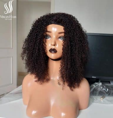 half wig Pixie Curly_100% Human Hair Wigs_No Glueless