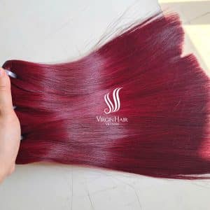 Hot Trend Color Hair Burgundy Straight Hair_ Raw Vietnamese Hair